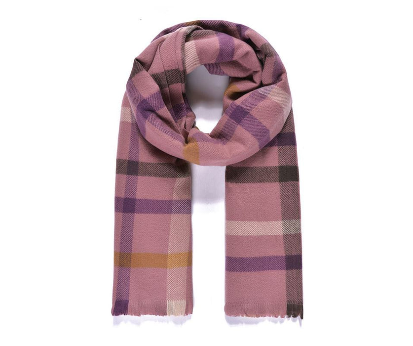 Pink/purple Check Scarf