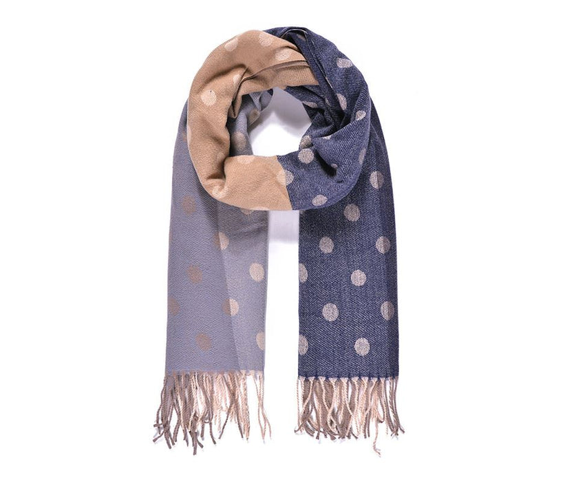 Gray dot Scarf