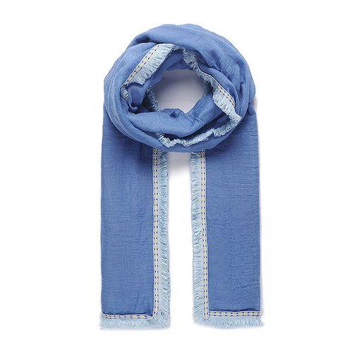 Blue fringe Scarf