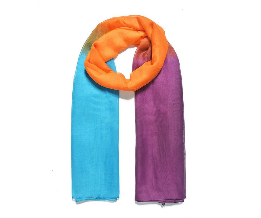Orange/Purple/Blue Ombre Print Light Sarong