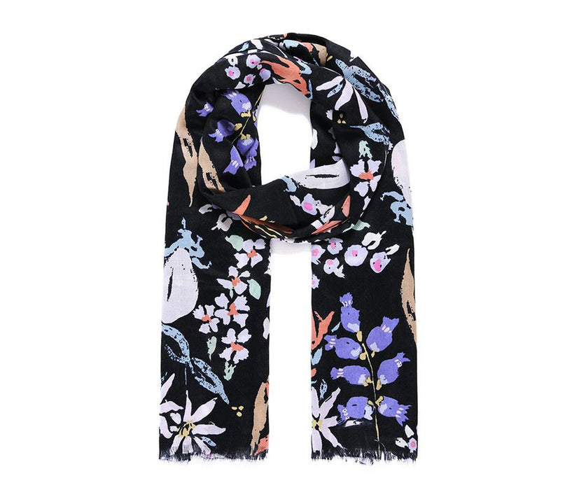 Navy summer blooms Scarf