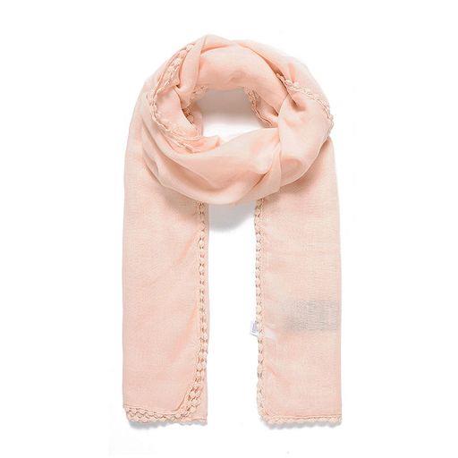 Pink trim scarf