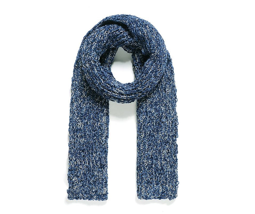 Navy and silver Chenille Scarf