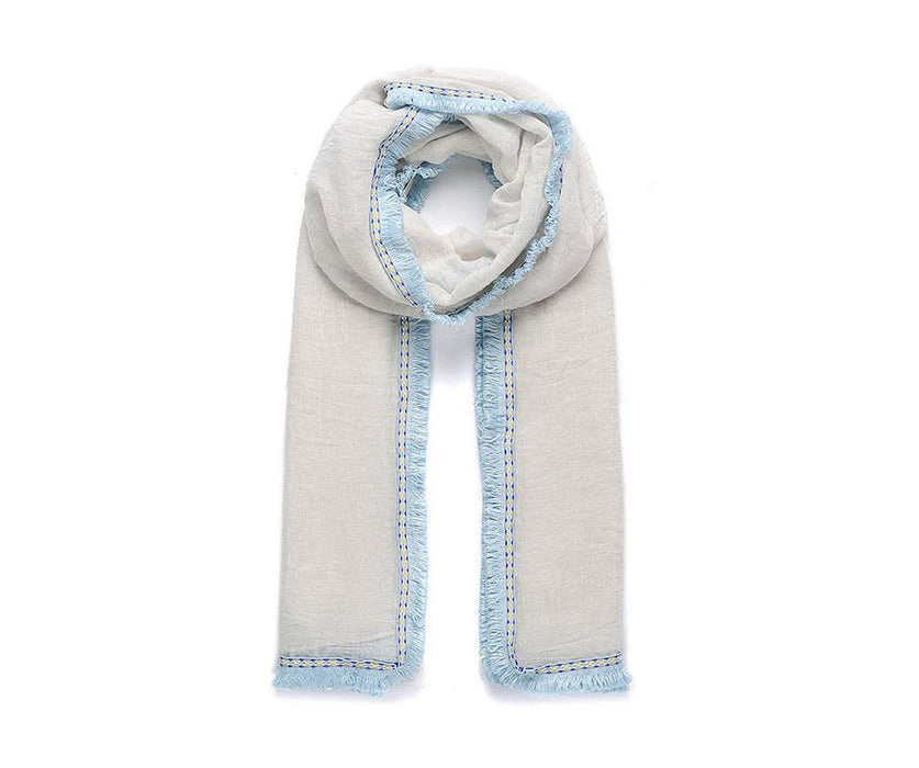 Stone fringe scarf