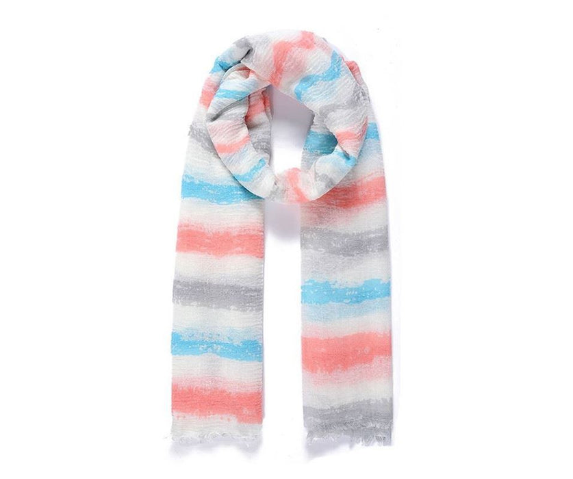 Wavy print scarf