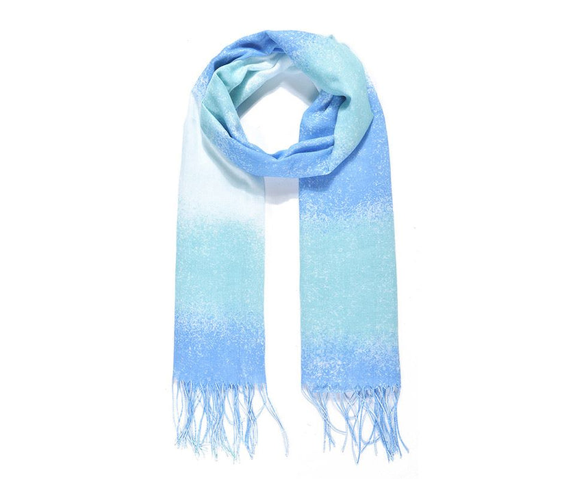 Blue Tie dye Print Scarf