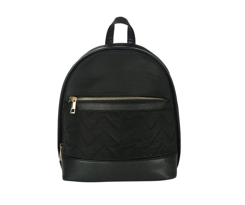 Black Quilted Rucksack