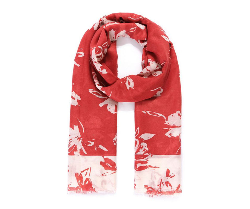 Red Blooms Scarf