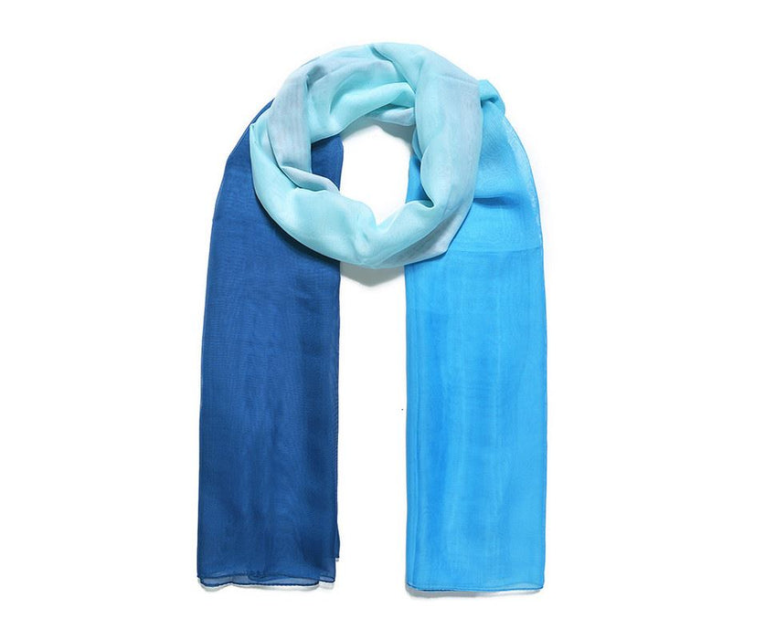 Blue Ombre Print Light Sarong