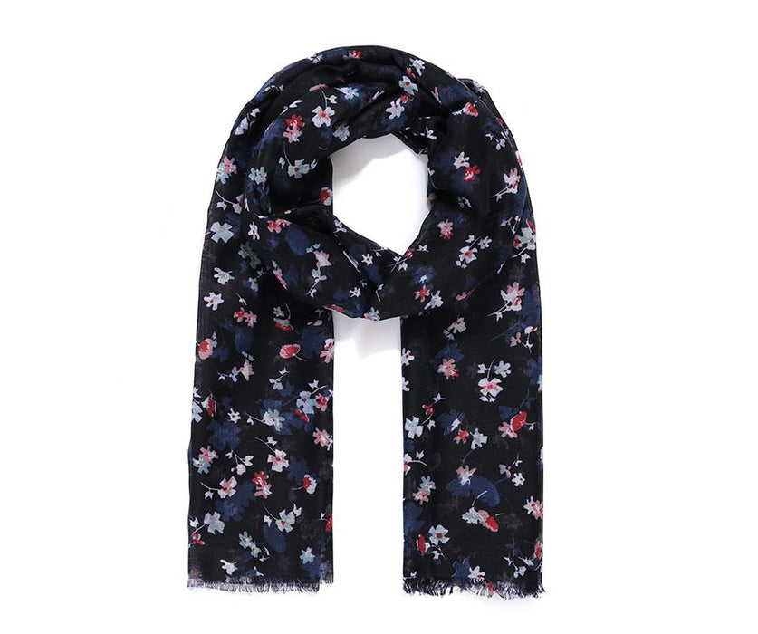 Navy Ditsy Scarf