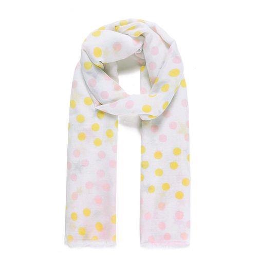 Pink Star Print Scarf