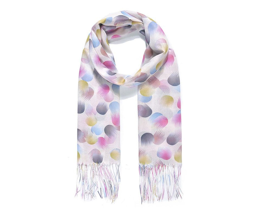 Cream Comet Dot Print Scarf