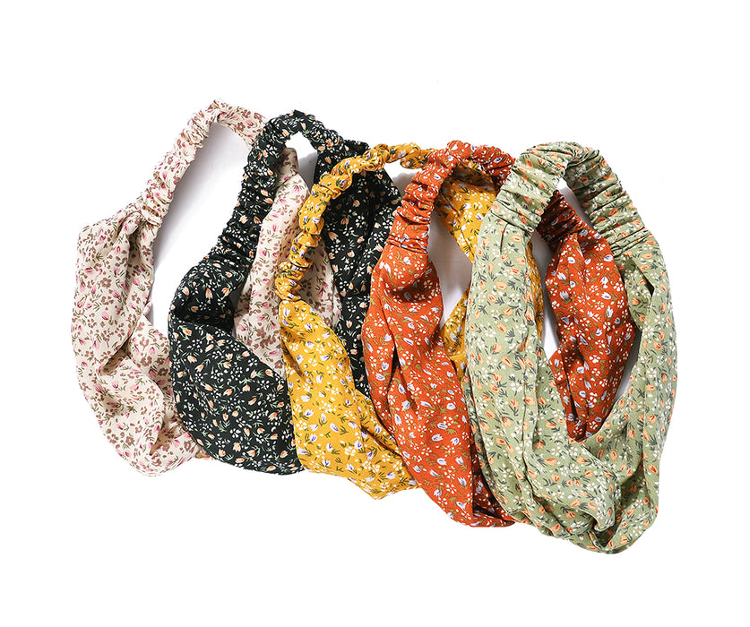 Ditsy headscarves - pack of 10pcs