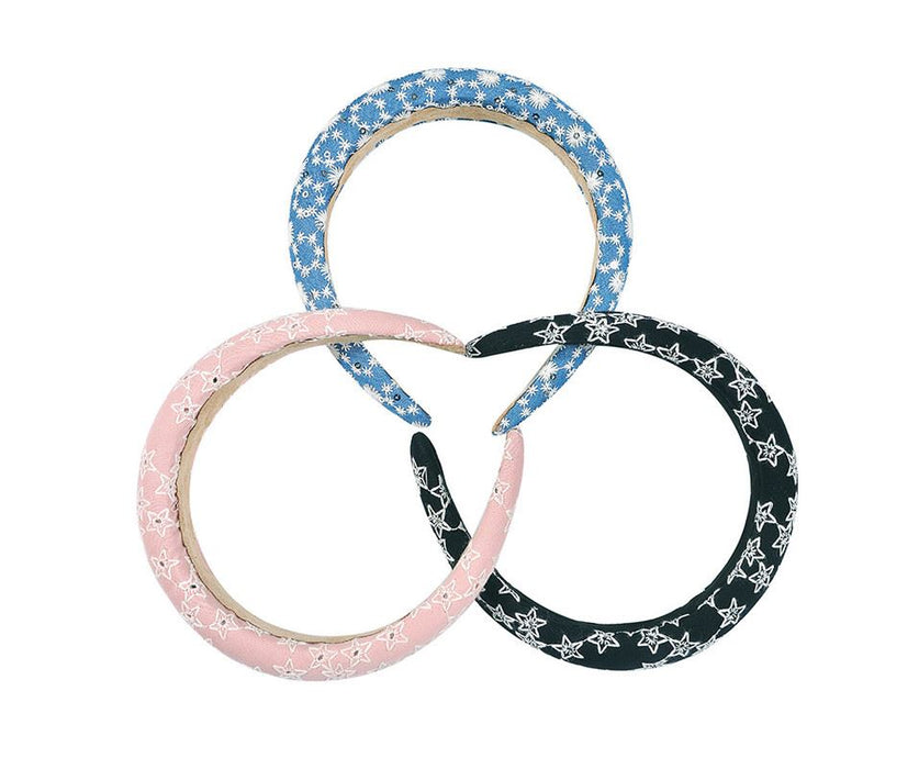 Embroidery Headband - Pack of 6pcs
