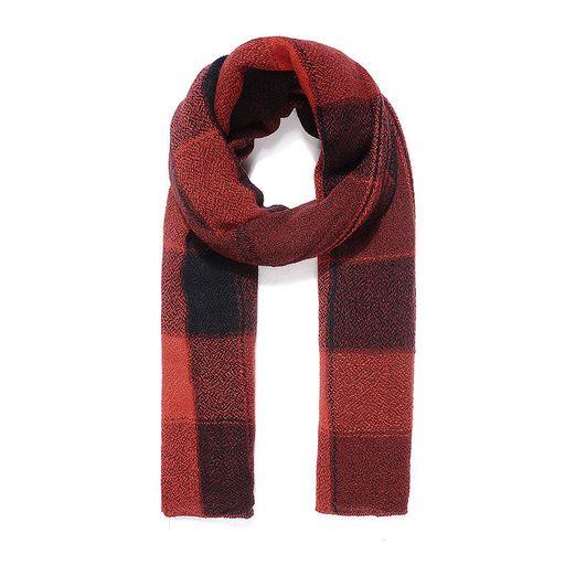 Red check scarf