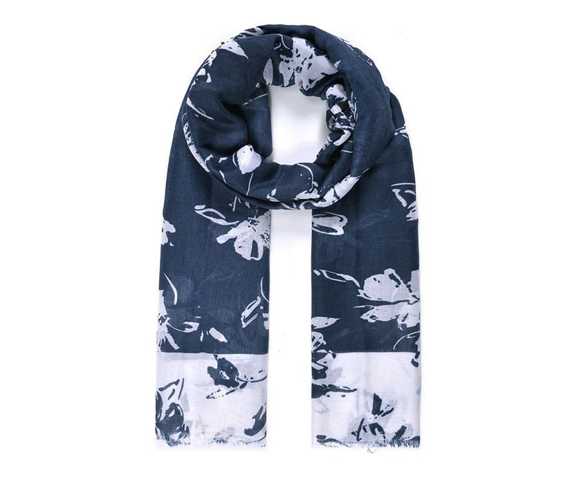 Blue Blooms Scarf