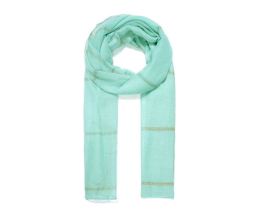 Green check scarf