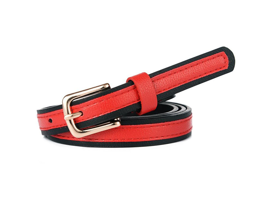 Red with black edges belt -S/M