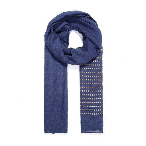 Blue sequin scarf