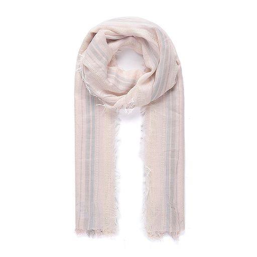 Pink stripy scarf