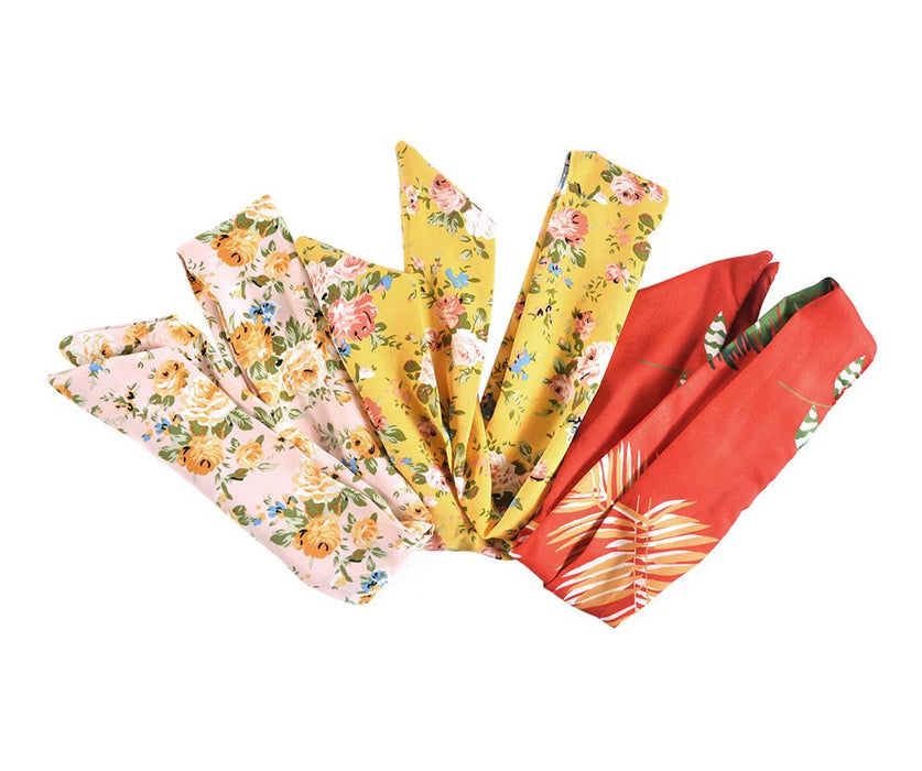 Floral Printed Twist headband - Pack of 10pcs