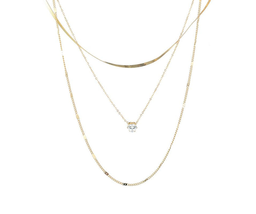 Gold Sparkle Multi-layer Necklace